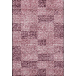 HomeRoots 8' X 10' Blush Pink Geometric Area Rug - Durable, Washable, UV-Protected, Ideal for Homes with Kids & Pets 686208