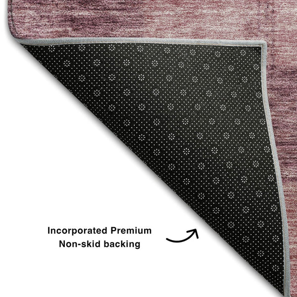 HomeRoots 8' X 10' Blush Pink Geometric Area Rug - Durable, Washable, UV-Protected, Ideal for Homes with Kids & Pets 686208
