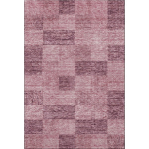 HomeRoots 8' X 10' Blush Pink Geometric Area Rug - Durable, Washable, UV-Protected, Ideal for Homes with Kids & Pets 686208