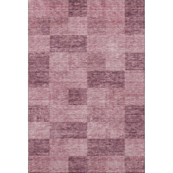 HomeRoots 8' X 10' Blush Pink Geometric Area Rug - Durable, Washable, UV-Protected, Ideal for Homes with Kids & Pets 686208