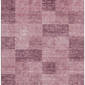 HomeRoots 10' Blush and Pink Geometric Washable Area Rug – UV Protected, Durable, Perfect for High-Traffic Spaces! 686210