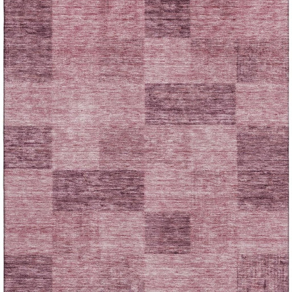 HomeRoots 10' Blush and Pink Geometric Washable Area Rug – UV Protected, Durable, Perfect for High-Traffic Spaces! 686210