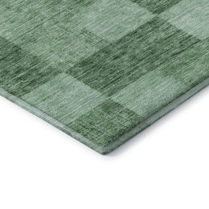 HomeRoots 5' X 8' Green & Mint Geometric Area Rug - Washable, Durable, UV-Protected - Perfect for Any Space! 686224