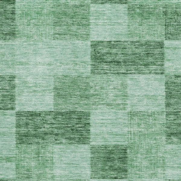 HomeRoots 5' X 8' Green & Mint Geometric Area Rug - Washable, Durable, UV-Protected - Perfect for Any Space! 686224