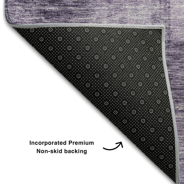 HomeRoots 8' X 10' Bold Purple & Lavender Geometric Washable Area Rug with UV Protection for Modern Homes 686238
