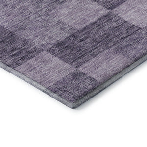 HomeRoots 8' X 10' Bold Purple & Lavender Geometric Washable Area Rug with UV Protection for Modern Homes 686238
