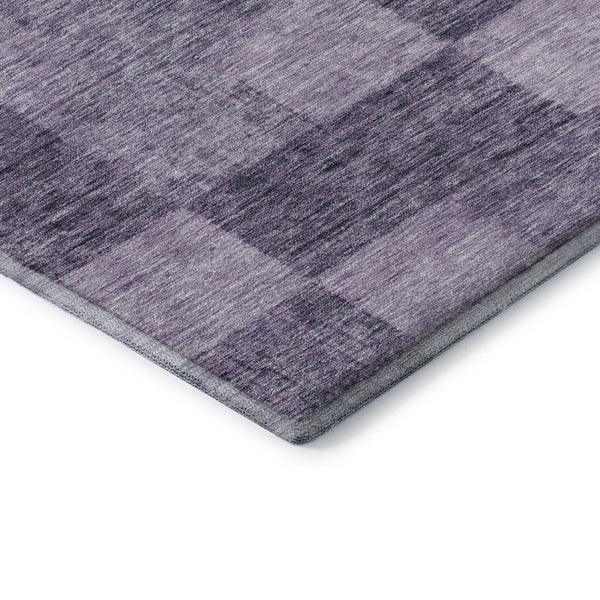 HomeRoots 8' X 10' Bold Purple & Lavender Geometric Washable Area Rug with UV Protection for Modern Homes 686238