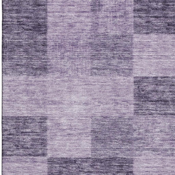 HomeRoots 8' X 10' Bold Purple & Lavender Geometric Washable Area Rug with UV Protection for Modern Homes 686238