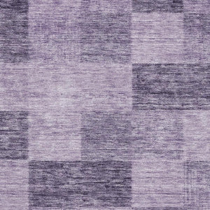 HomeRoots 9' X 12' Stylish Purple & Lavender Geometric Washable Area Rug - Durable, UV Protected & Kid-Friendly! 686239