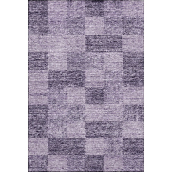 HomeRoots 10' X 14' Purple & Lavender Geometric Area Rug - Washable, UV Protected, Durable for Homes with Kids & Pets 686240