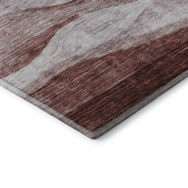 HomeRoots 5' X 8' Blush and Pink Abstract Area Rug - Washable, Stain-Resistant, UV Protected for Homes 686314