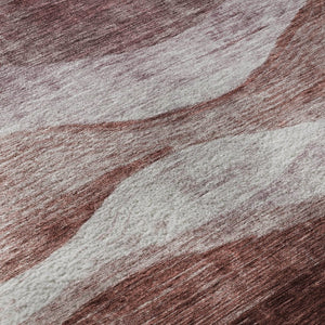 HomeRoots 5' X 8' Blush and Pink Abstract Area Rug - Washable, Stain-Resistant, UV Protected for Homes 686314