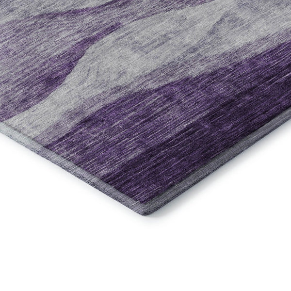 HomeRoots 9' X 12' Stylish Lavender & Lilac Abstract Area Rug - Washable, Durable, UV Protected for Easy Care 686335