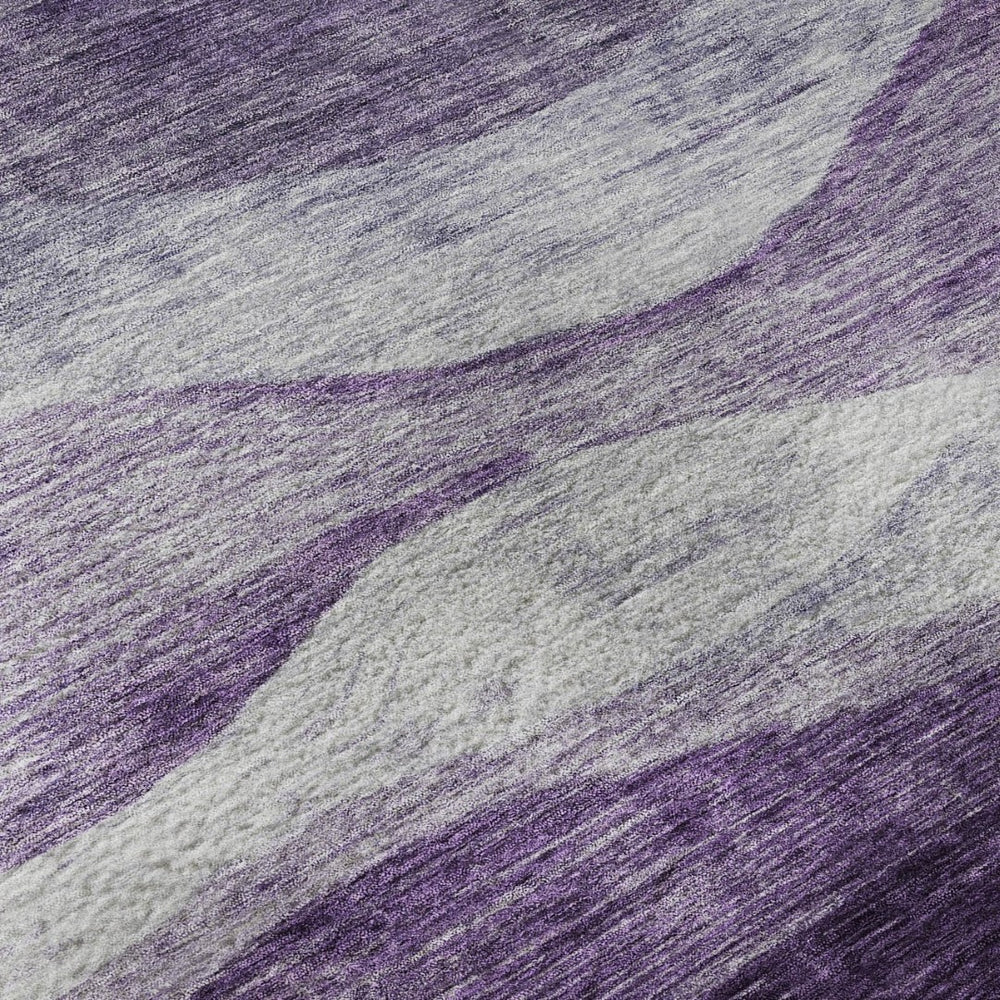 HomeRoots 9' X 12' Stylish Lavender & Lilac Abstract Area Rug - Washable, Durable, UV Protected for Easy Care 686335