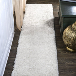 HomeRoots 10' Ivory Runner Rug - Durable, Stylish, and Soft for High-Traffic Hallways, Kitchens & Entryways! 686366