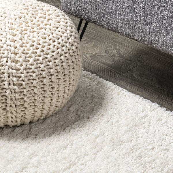 HomeRoots 10' Ivory Runner Rug - Durable, Stylish, and Soft for High-Traffic Hallways, Kitchens & Entryways! 686366