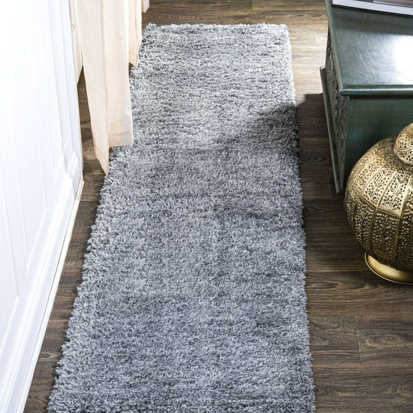 HomeRoots 10' Light Gray Runner Rug - Plush, Durable, and Stylish Perfect for Hallways and Narrow Spaces! 686368