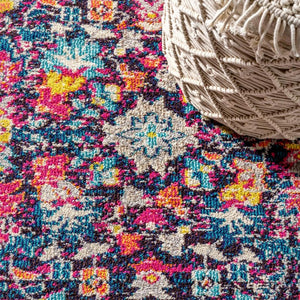 Floral Polypropylene Area Rug Power Loomed Traditional Style Living Room Floor Accent Decor