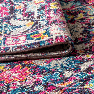 Floral Polypropylene Area Rug Power Loomed Traditional Style Living Room Floor Accent Decor