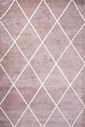 HomeRoots 5 X 8 Diamond Pattern Polypropylene Area Rug for Living Room or Dining Space 686436