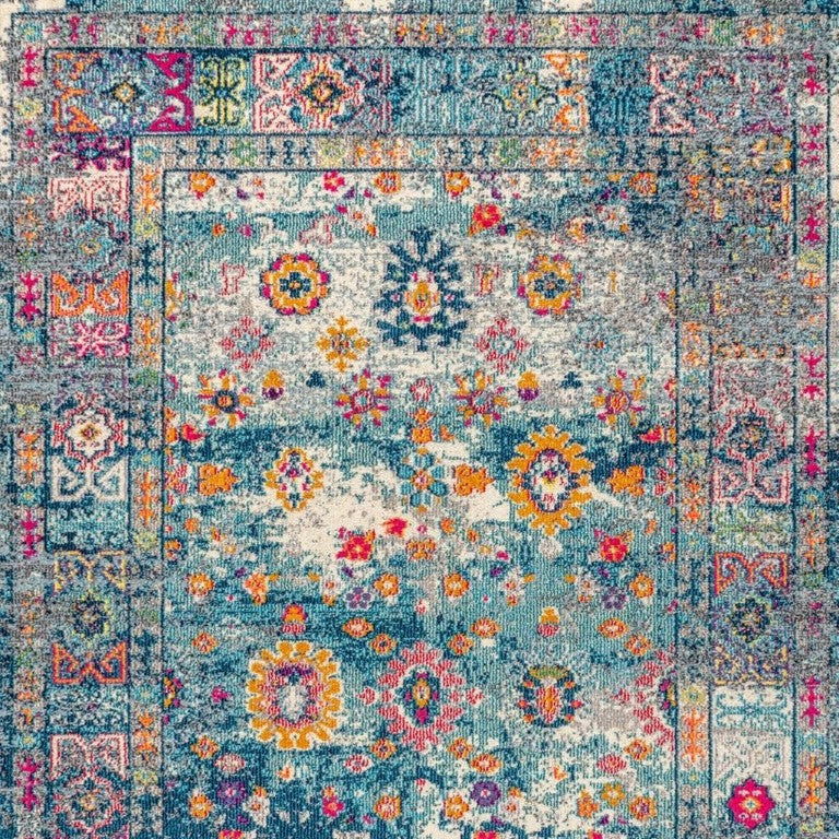 HomeRoots 8 X 10 Medallion Polypropylene Area Rug Power Loomed for Living Room Elegance 686572