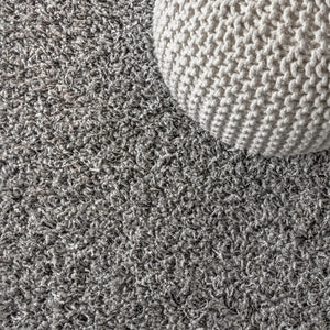 HomeRoots 8' Charcoal Runner Rug with Fringed Edges - Stylish, Durable, and Perfect for Hallways & Entryways 686611