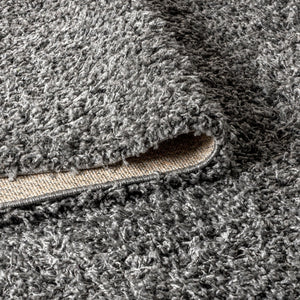 HomeRoots 8' Charcoal Runner Rug with Fringed Edges - Stylish, Durable, and Perfect for Hallways & Entryways 686611