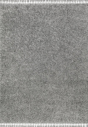 HomeRoots 5' X 8' Charcoal Area Rug with Cozy Fringed Edges - Soft, Durable, and Stylish for Any Room 686614