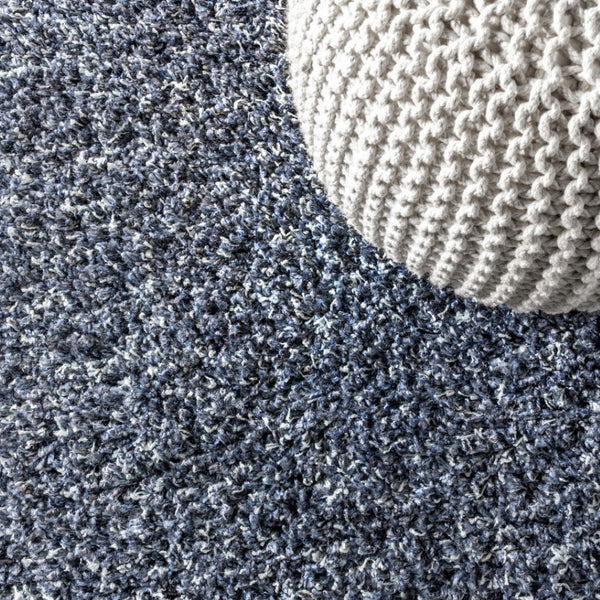 HomeRoots 8' Denim Blue Runner Rug - Soft, Durable, Fringed Design Perfect for Hallways, Kitchens, and More 686616