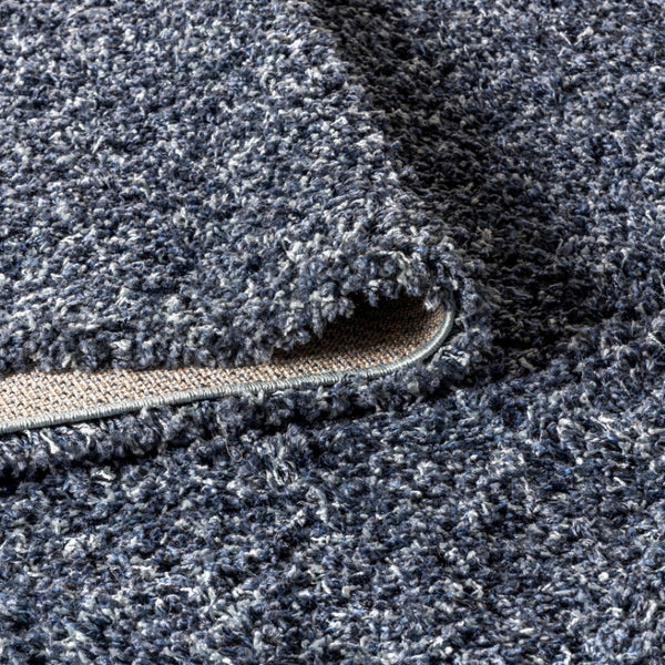HomeRoots 8' Denim Blue Runner Rug - Soft, Durable, Fringed Design Perfect for Hallways, Kitchens, and More 686616