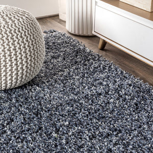 HomeRoots 8' Denim Blue Runner Rug - Soft, Durable, Fringed Design Perfect for Hallways, Kitchens, and More 686616