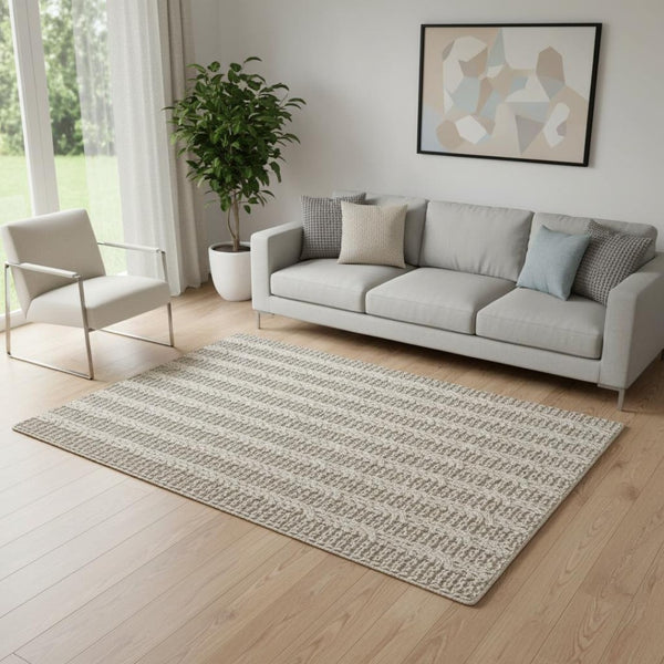 HomeRoots 5' X 8' Denim Blue Area Rug with Fringe - Soft, Durable, Stylish for Living Rooms & Bedrooms 686619