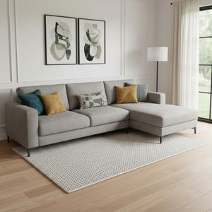 HomeRoots 8' X 10' Denim Blue Area Rug with Elegant Fringe - Durable, Soft, and Easy Care for Any Space! 686620