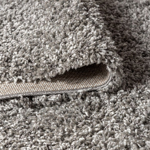 HomeRoots 8' Gray Runner Rug with Fringed Tassels - Soft, Durable, and Stylish for High-Traffic Areas! 686626