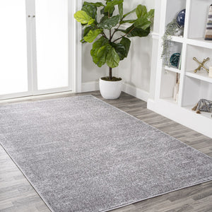 HomeRoots 9' X 12' Gray Area Rug - Contemporary Design, Durable, Low-Maintenance, Ideal for Large Spaces 686637