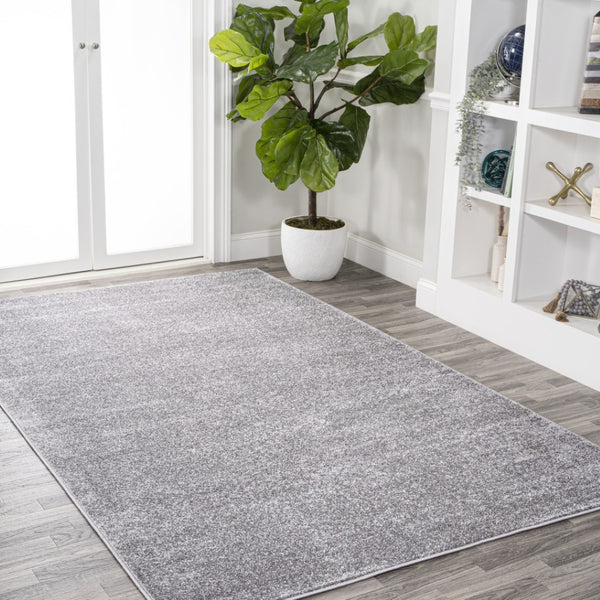 HomeRoots 9' X 12' Gray Area Rug - Contemporary Design, Durable, Low-Maintenance, Ideal for Large Spaces 686637