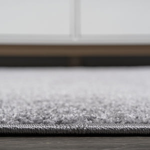 HomeRoots 9' X 12' Gray Area Rug - Contemporary Design, Durable, Low-Maintenance, Ideal for Large Spaces 686637