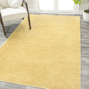 HomeRoots 9' X 12' Mustard Area Rug – Stylish, Durable, and Perfect for High-Traffic Spaces with Easy Care! 686638
