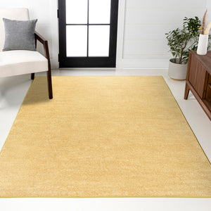 HomeRoots 9' X 12' Mustard Area Rug – Stylish, Durable, and Perfect for High-Traffic Spaces with Easy Care! 686638
