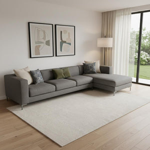 HomeRoots 9' x 12' Cream Area Rug - Durable, Elegant, and Easy-Care Design for Living & Dining Spaces 686640