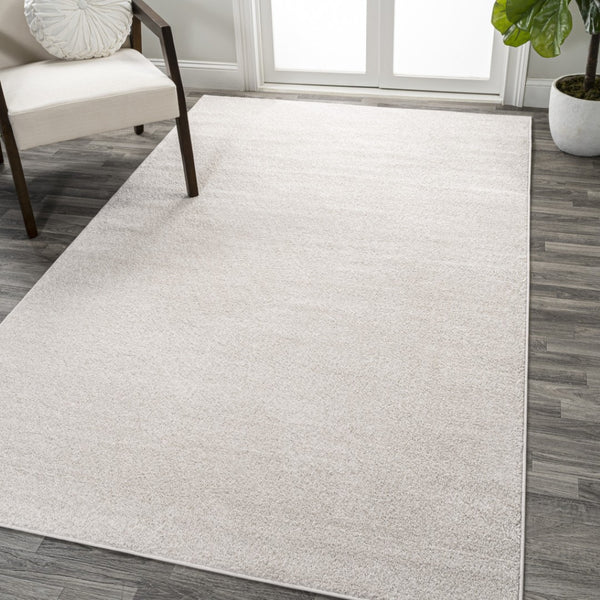HomeRoots 9' x 12' Cream Area Rug - Durable, Elegant, and Easy-Care Design for Living & Dining Spaces 686640