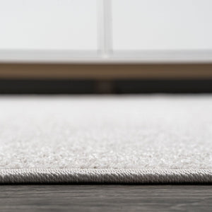 HomeRoots 9' x 12' Cream Area Rug - Durable, Elegant, and Easy-Care Design for Living & Dining Spaces 686640