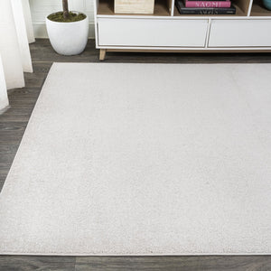 HomeRoots 9' x 12' Cream Area Rug - Durable, Elegant, and Easy-Care Design for Living & Dining Spaces 686640