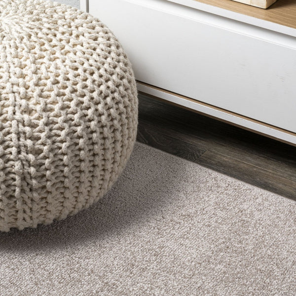 HomeRoots 9' X 12' Beige Area Rug - Durable & Stylish for High-Traffic Spaces | Easy Care, Contemporary Design 686642