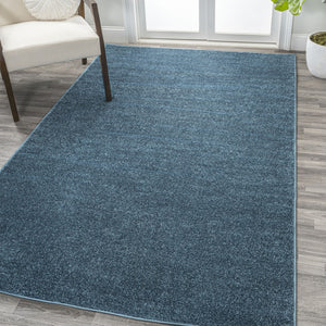 HomeRoots 9' Turquoise Area Rug - Vibrant, Stain-Resistant, Contemporary Design for Living Spaces & Decor 686643