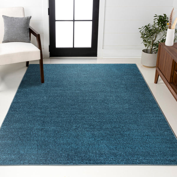 HomeRoots 9' Turquoise Area Rug - Vibrant, Stain-Resistant, Contemporary Design for Living Spaces & Decor 686643