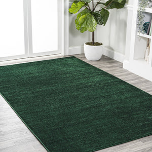 HomeRoots 9' Emerald Area Rug - Durable, Low-Maintenance Modern Design for Living Spaces & Elegant Décor 686647