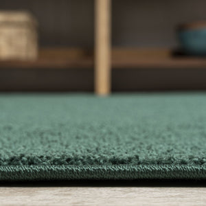 HomeRoots 9' Emerald Area Rug - Durable, Low-Maintenance Modern Design for Living Spaces & Elegant Décor 686647