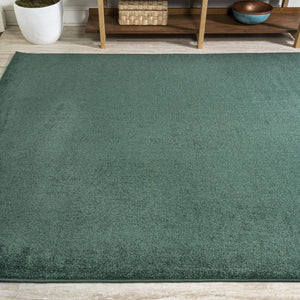 HomeRoots 9' Emerald Area Rug - Durable, Low-Maintenance Modern Design for Living Spaces & Elegant Décor 686647
