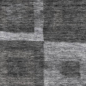 HomeRoots 8' X 10' Modern Black Silver Gray Geometric Washable Area Rug with UV Protection for High Traffic 686667